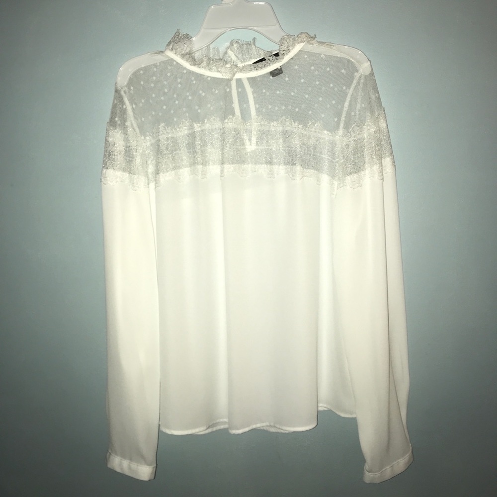White lace blouse